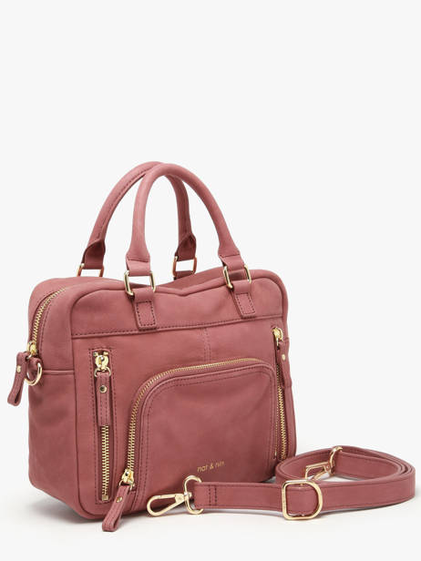 Sac Bandoulière Baby Macy Cuir Nat et nin Rose vintage BABYMACY vue secondaire 2