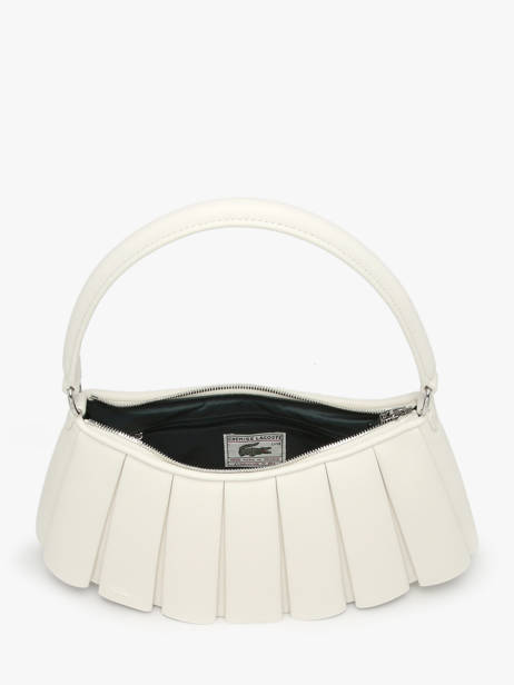 Sac Porté épaule Lenglen Cuir Lacoste Blanc lenglen NU5176DP vue secondaire 3