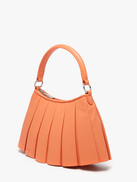 Sac Porté épaule Lenglen Cuir Lacoste Orange lenglen NU5011DP vue secondaire 2