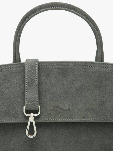 Sac Bandoulière Clarita Cuir Daim Nathan baume Vert nathan 18S vue secondaire 3