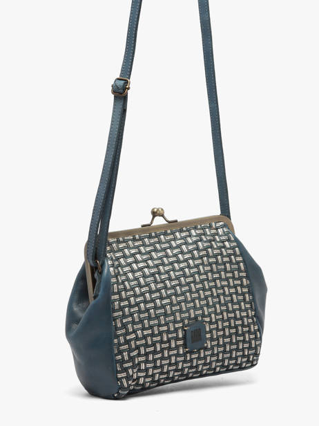 Sac Bandoulière Heritage Cuir Biba Bleu heritage KAB21L vue secondaire 1