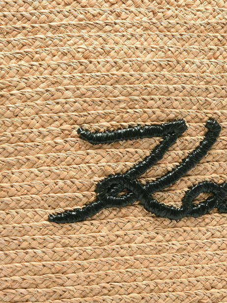 Sac Porté épaule K Signature Raphia Karl lagerfeld Beige k signature B1W46070 vue secondaire 3